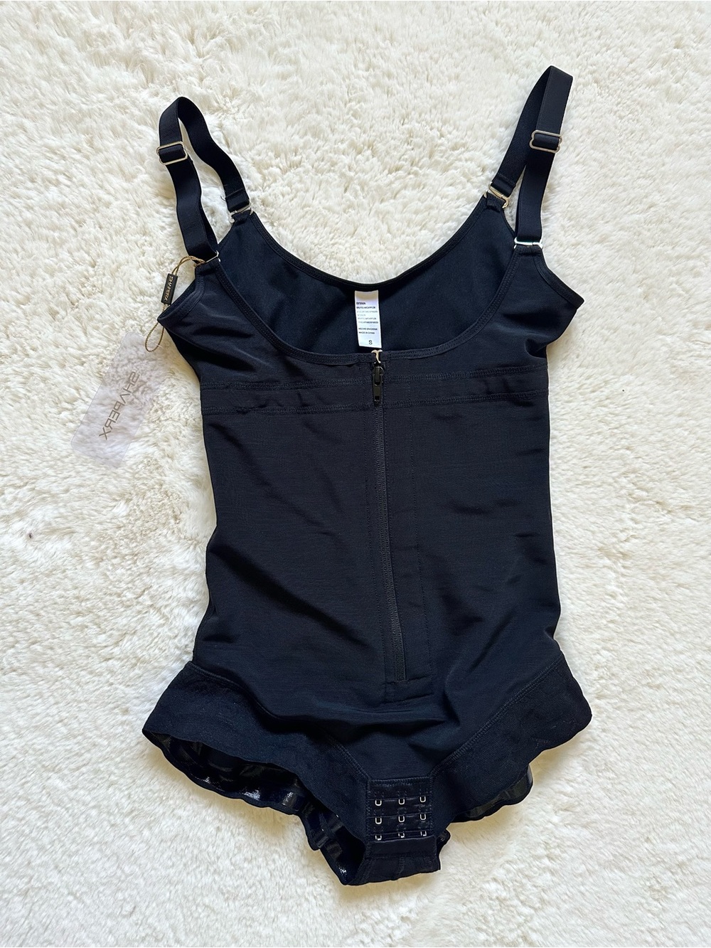 SHAPERX Colombian Shapewear  Firm Tummy Control Faja with Zip & Hooks S